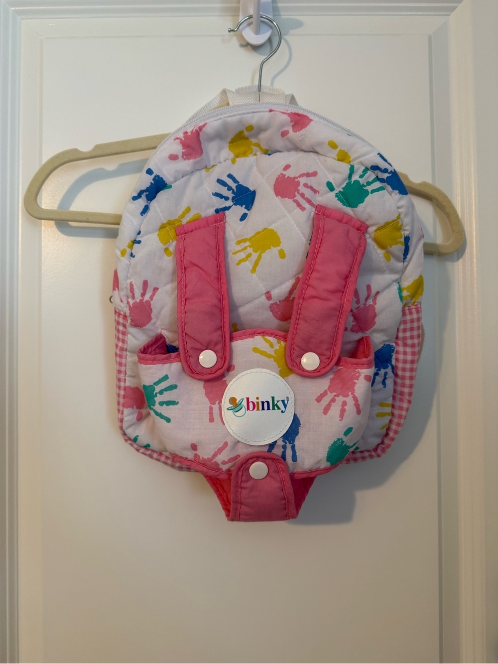 Vintage Binky Baby doll carrier and backpack